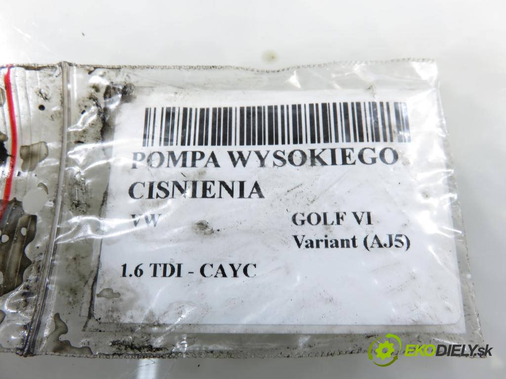 VW GOLF VI Variant (AJ5) KOMBI 2010 77,00 1.6 TDI - CAYC 1598,00 pumpa vysokého TLAK: 03L130755E
