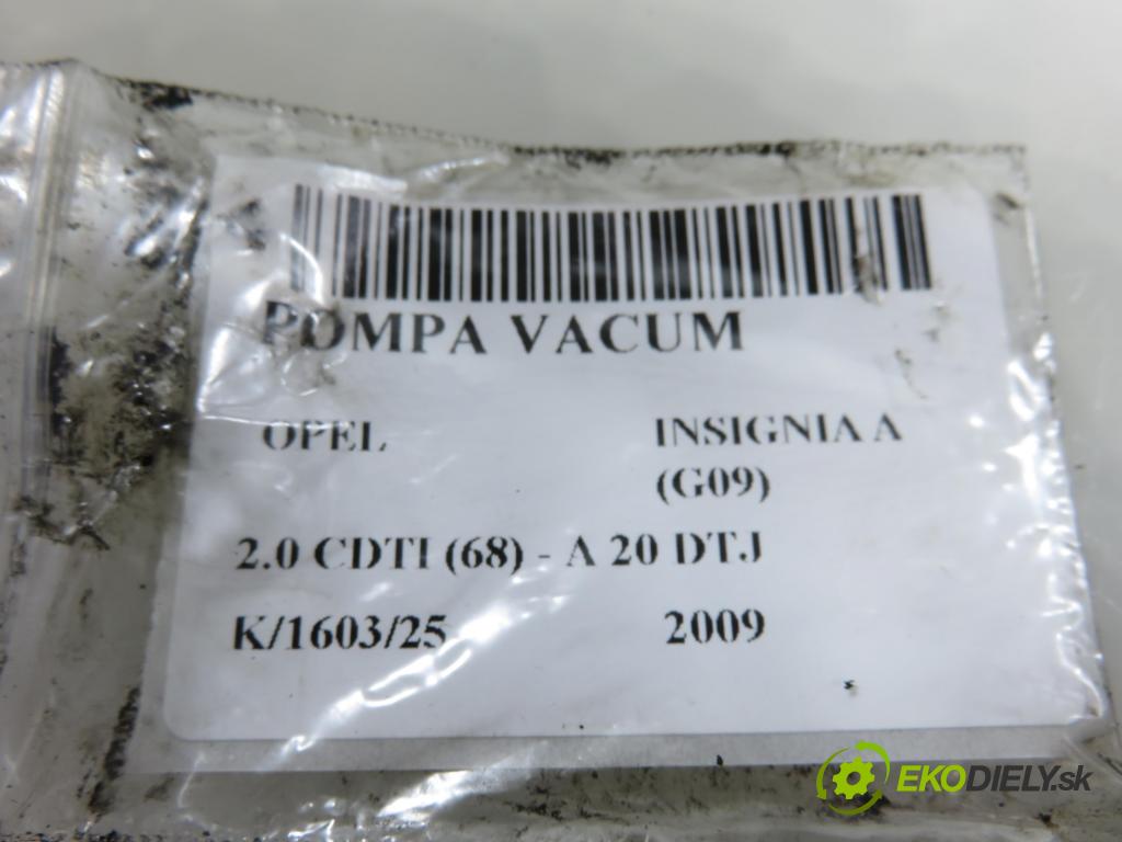 OPEL INSIGNIA A (G09) LIFTBACK 2009 96,00 2.0 CDTI (68) - A 20 DTJ 1956,00 Pumpa vákuová 729023030