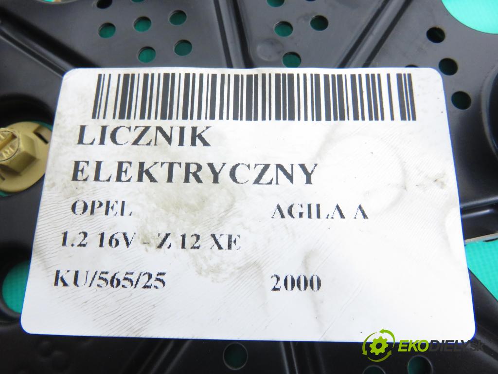 OPEL AGILA (A) (H00) HB 2000 55,00 1.2 16V - Z 12 XE 1199,00 prístrojovka elektrický 3410083EE0