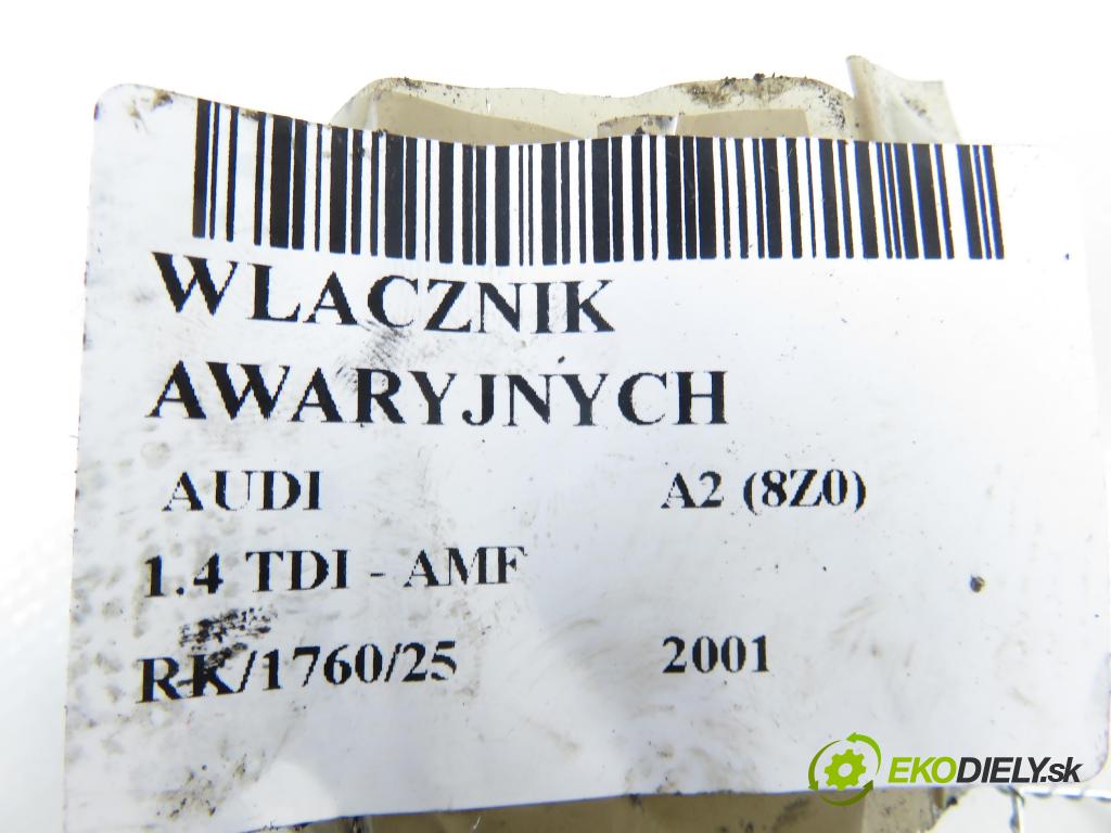 AUDI A2 (8Z0) HB 2001 55,00 1.4 TDI - AMF 1422,00 přepínač nouzových 