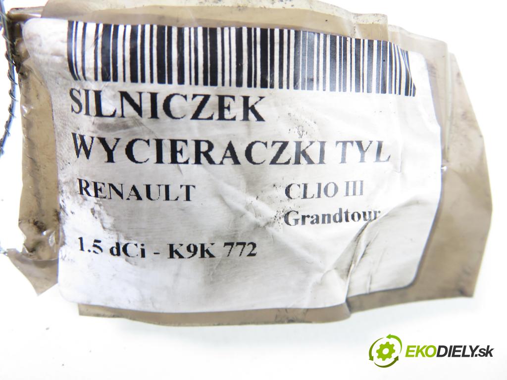 RENAULT CLIO III Grandtour (KR0/1_) KOMBI 2009 65,00 1.5 dCi - K9K 772 1461,00 motorek stěrače ZADNÍ: 8200311486 ; 53026312