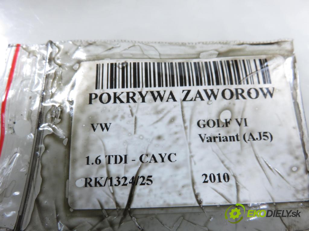 VW GOLF VI Variant (AJ5) KOMBI 2010 77,00 1.6 TDI - CAYC 1598,00 Kryt Ventilov 03L103469H