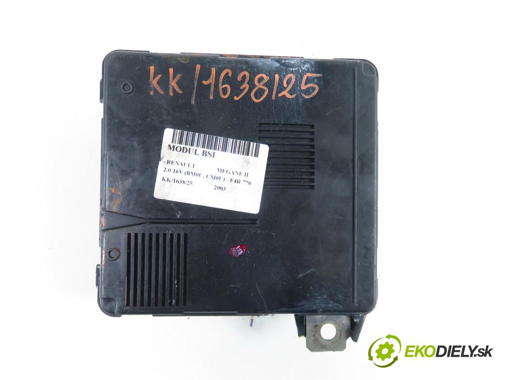 RENAULT MEGANE II (BM0/1_, CM0/1_) HB 2003 99,00 2.0 16V 135 - F4R 770 1998,00 MODUL BSI S118399300K ; 8200306033B