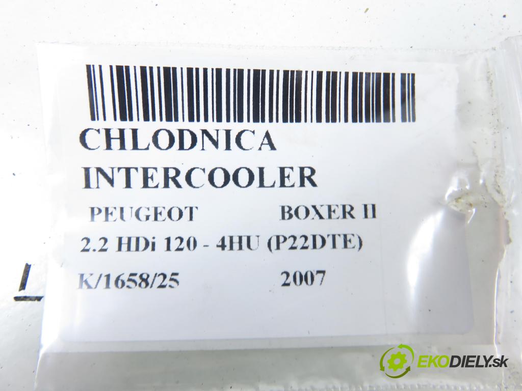 PEUGEOT BOXER Skrzynia FURGON 2007 88,00 2.2 HDi 120 - 4HU (P22DTE) 2198,00 chladič intercooler 1347700080