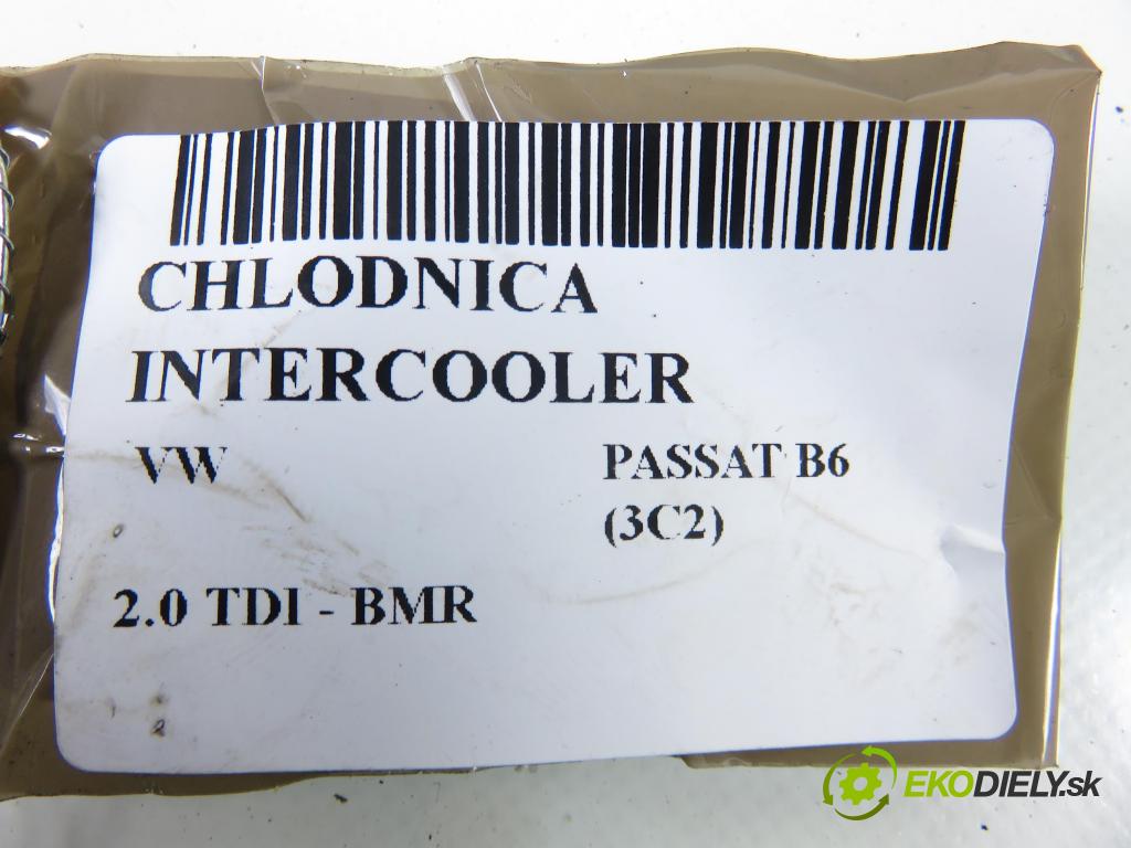 VW PASSAT B6 (3C2) SEDAN 2007 125,00 2.0 TDI - BMR 1968,00 chladič intercooler 3C0145805P