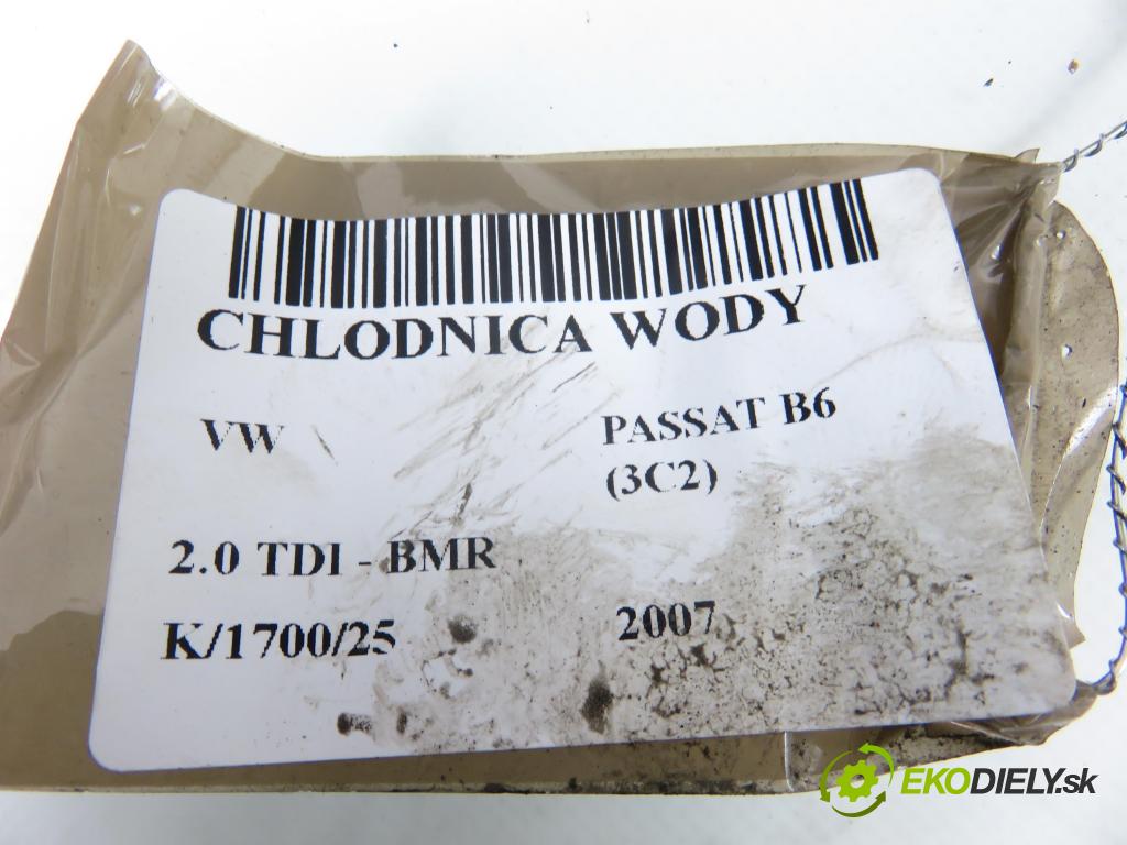 VW PASSAT B6 (3C2) SEDAN 2007 125,00 2.0 TDI - BMR 1968,00 chladič vody 3C0121253AL