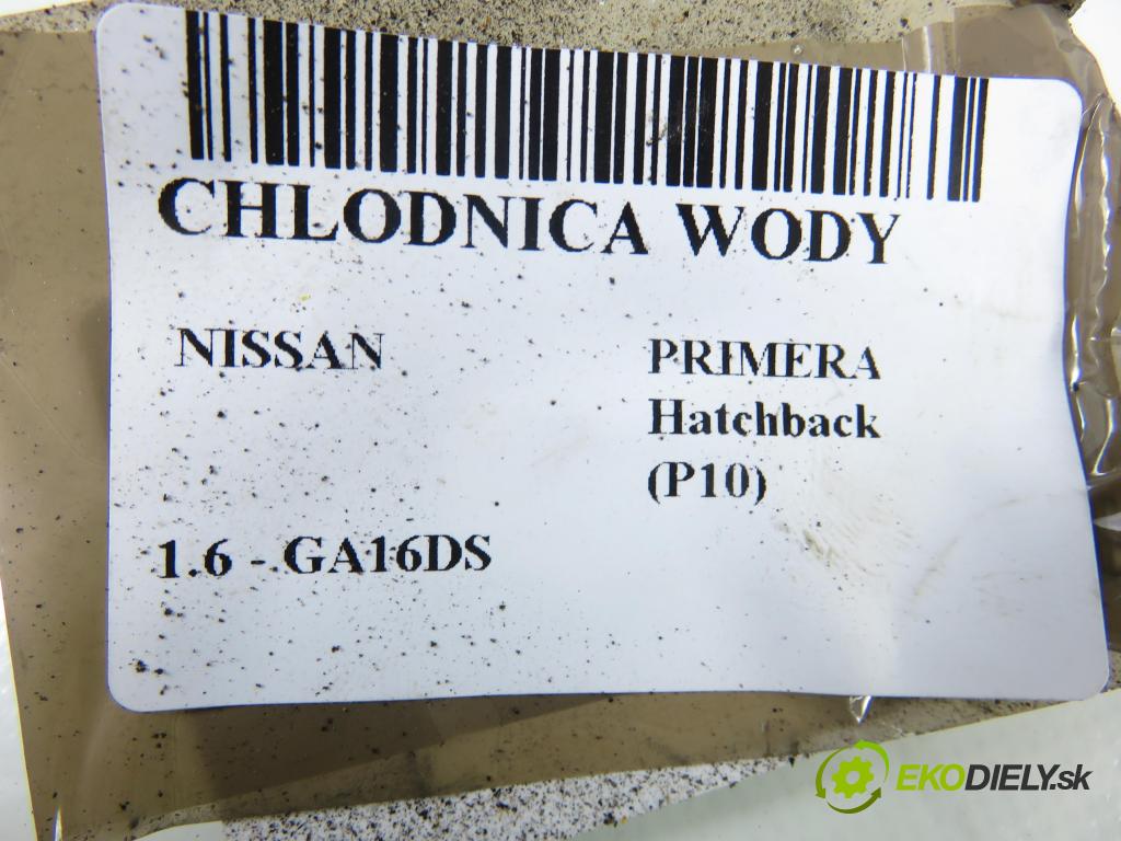 NISSAN PRIMERA Hatchback (P10) SEDAN 1996 66,00 1.6 - GA16DS 1597,00 chladič vody