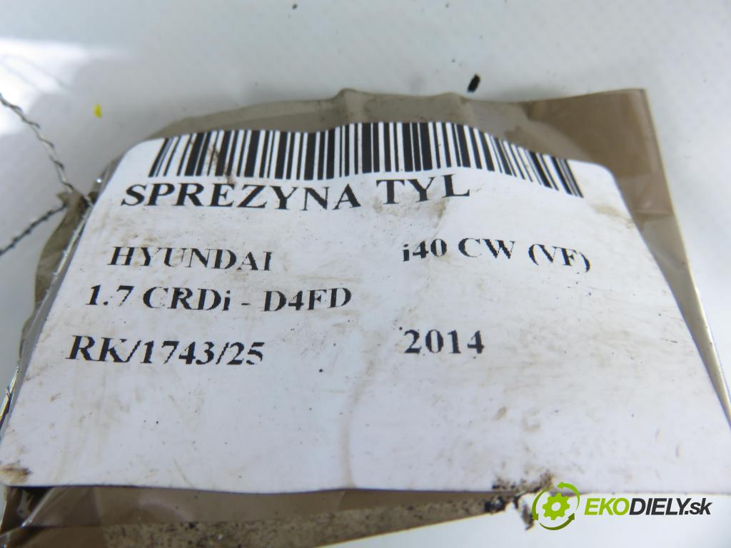 HYUNDAI i40 CW (VF) KOMBI 2014 100,00 1.7 CRDi 136 - D4FD 1685,00 Pružina zadné 