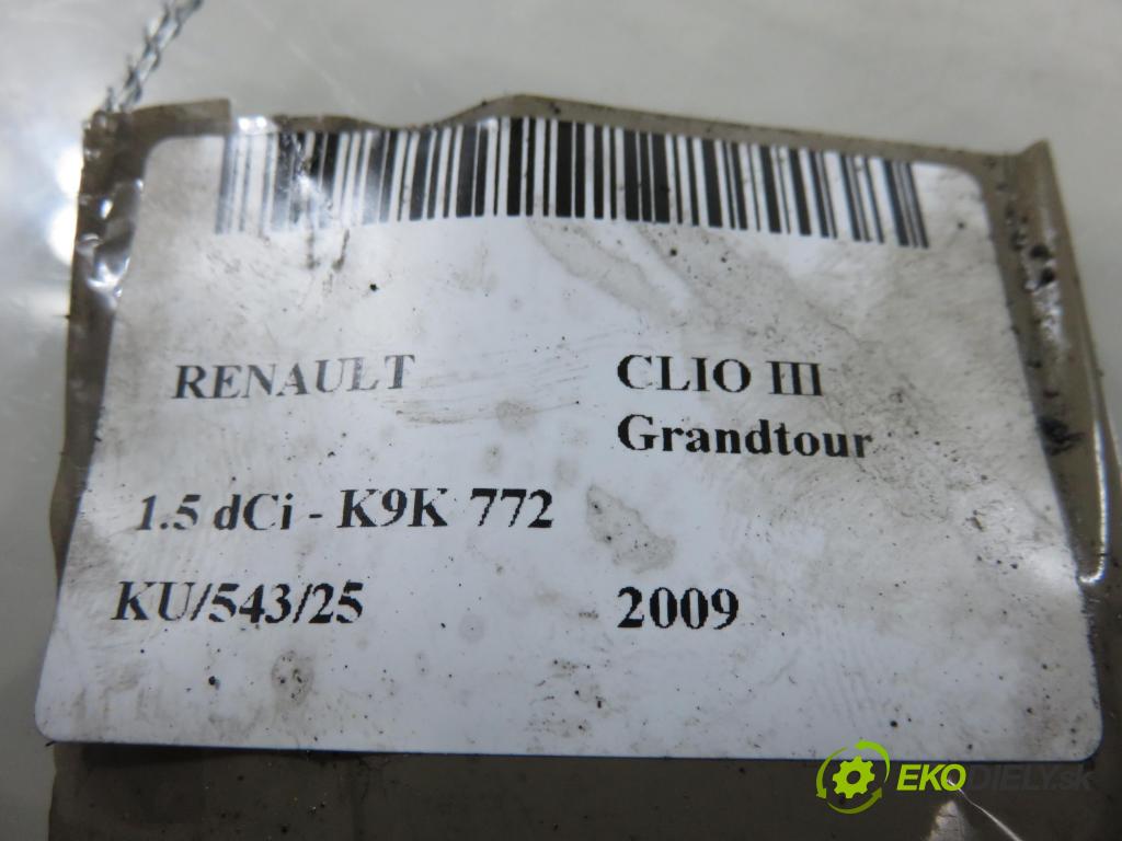 RENAULT CLIO III Grandtour (KR0/1_) KOMBI 2009 65,00 1.5 dCi - K9K 772 1461,00 Vstrek DPF 539470