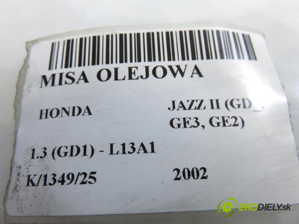 HONDA JAZZ II (GD_, GE3, GE2) HB 2002 61,00 1.3 (GD1) - L13A1 1339,00 Vaňa olejová  (Olejová vaňa)