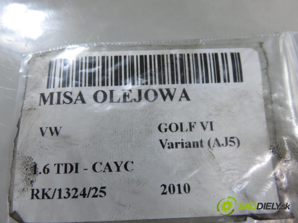 VW GOLF VI Variant (AJ5) KOMBI 2010 77,00 1.6 TDI - CAYC 1598,00 Vaňa olejová 03G103603AB ; 03C907660G ; 6PR00962902 (Olejová vaňa)