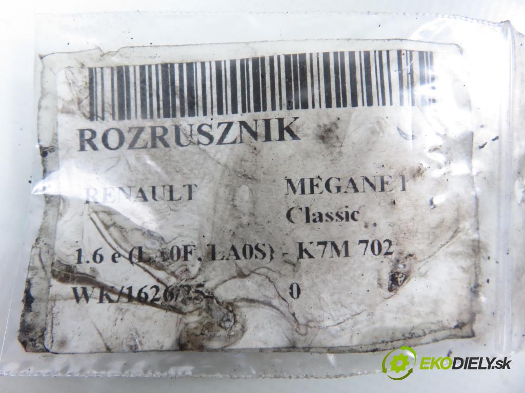 RENAULT MEGANE I Classic (LA0/1_) SEDAN 1997 66,00 1.6 e (LA0F, LA0S) - K7M 702 1598,00 Štartér M002T48381 (Štartér)
