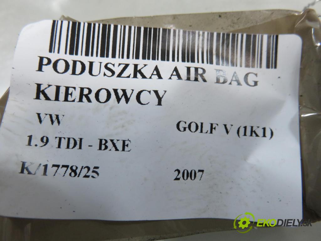 VW GOLF V (1K1) HB 2007 77,00 1.9 TDI - BXE 1896,00 AirBag air BAG volantu 1K0880201BT