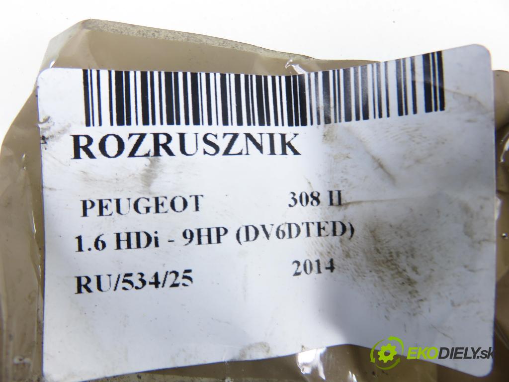 PEUGEOT 308 II HB 2014 68,00 1.6 HDi - 9HP (DV6DTED) 1560,00 Štartér 9662854180 ; TS22E26 (Štartér)