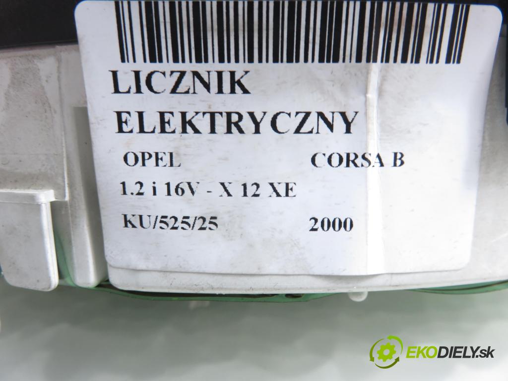 OPEL CORSA B (S93) HB 2000 48,00 1.2 i 16V - X 12 XE 1199,00 prístrojovka elektrický 81117906