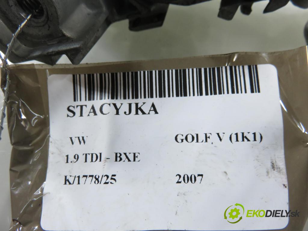 VW GOLF V (1K1) HB 2007 77,00 1.9 TDI - BXE 1896,00 spinačka 1K0905865 ; 1K0905851B (Spínacia skrinka)