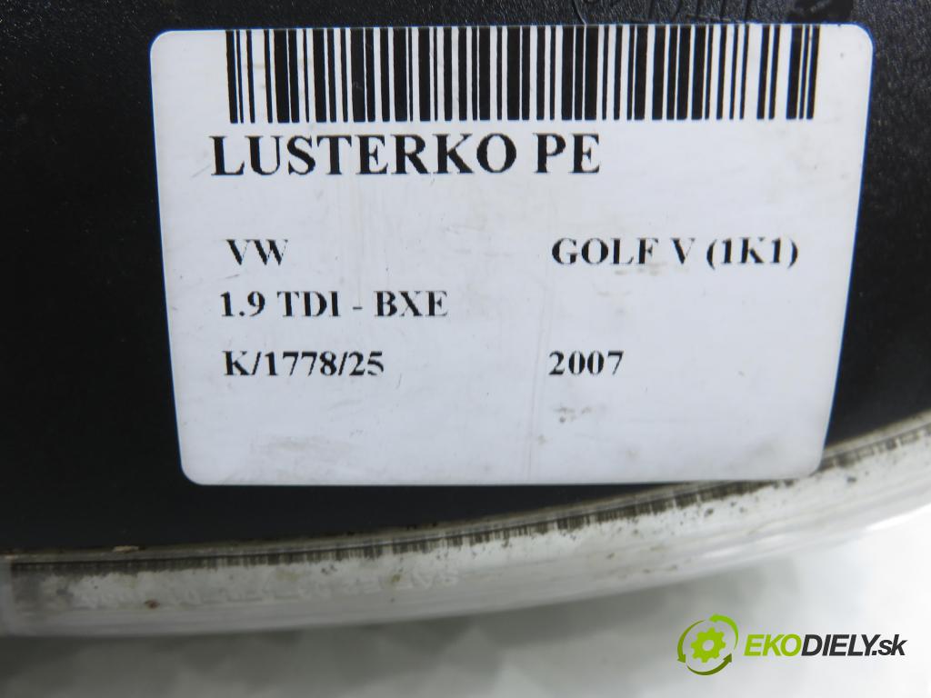 VW GOLF V (1K1) HB 2007 77,00 1.9 TDI - BXE 1896,00 zpětné zrcátko