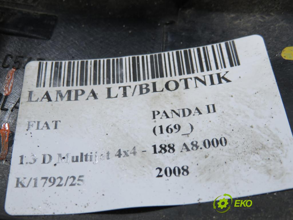 FIAT PANDA (169_) HB 2008 51,00 1.3 D Multijet 4x4 - 188 A8.000 1248,00 Svetlo ľavé zadné 17042008 ; 280201