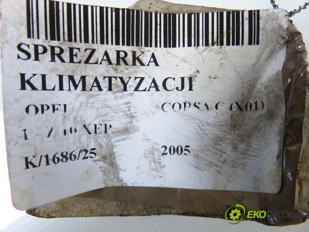 OPEL CORSA C (X01) HB 2005 44,00 1 - Z 10 XEP 998,00 KOMPRESOR: klimatizace 24427685 (Kompresor klimatizace)