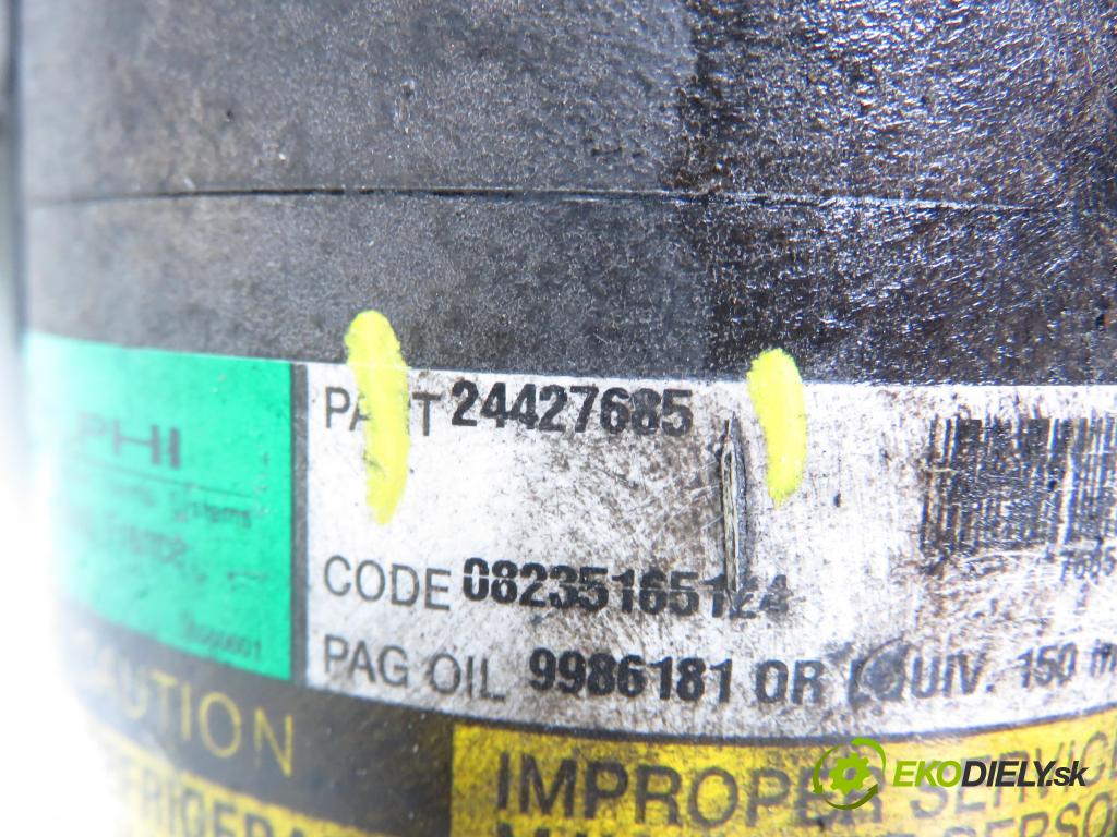 OPEL CORSA C (X01) HB 2005 44,00 1 - Z 10 XEP 998,00 KOMPRESOR: klimatizace 24427685 (Kompresor klimatizace)