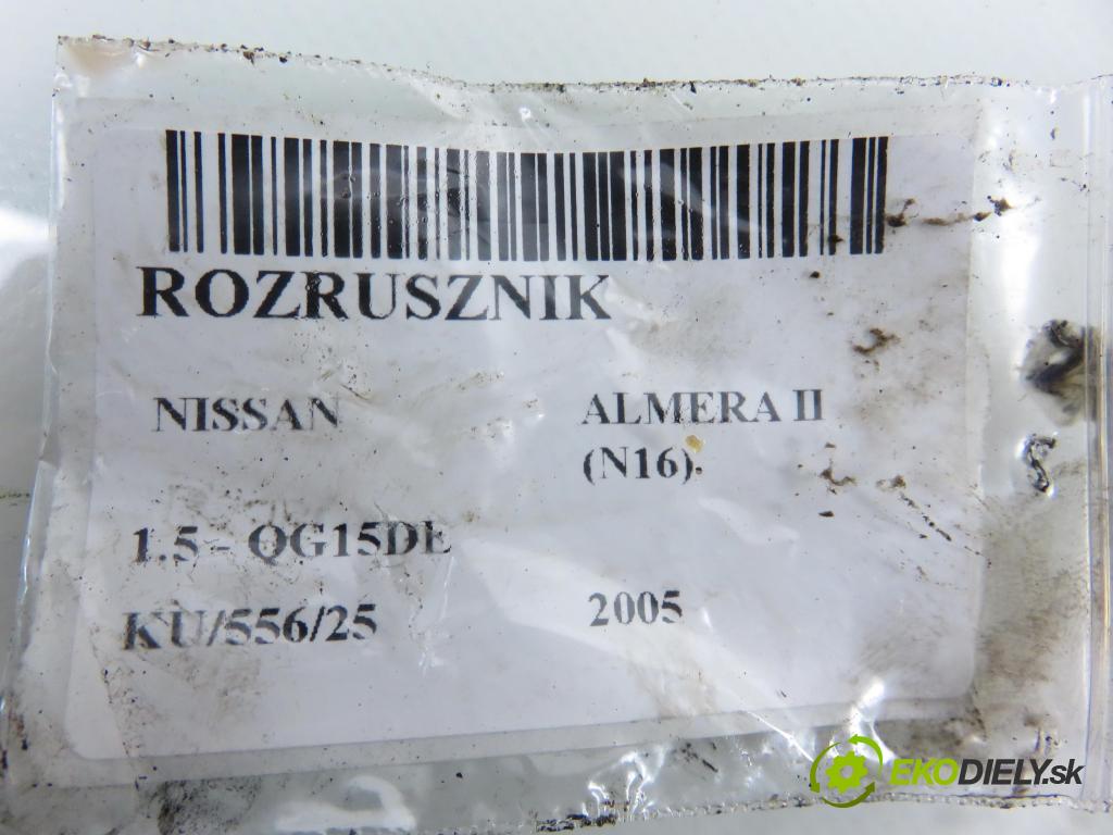 NISSAN ALMERA II Hatchback (N16) HB 2005 72,00 1.5 - QG15DE 1498,00 Štartér 233009F66B ; D7E41 (Štartér)