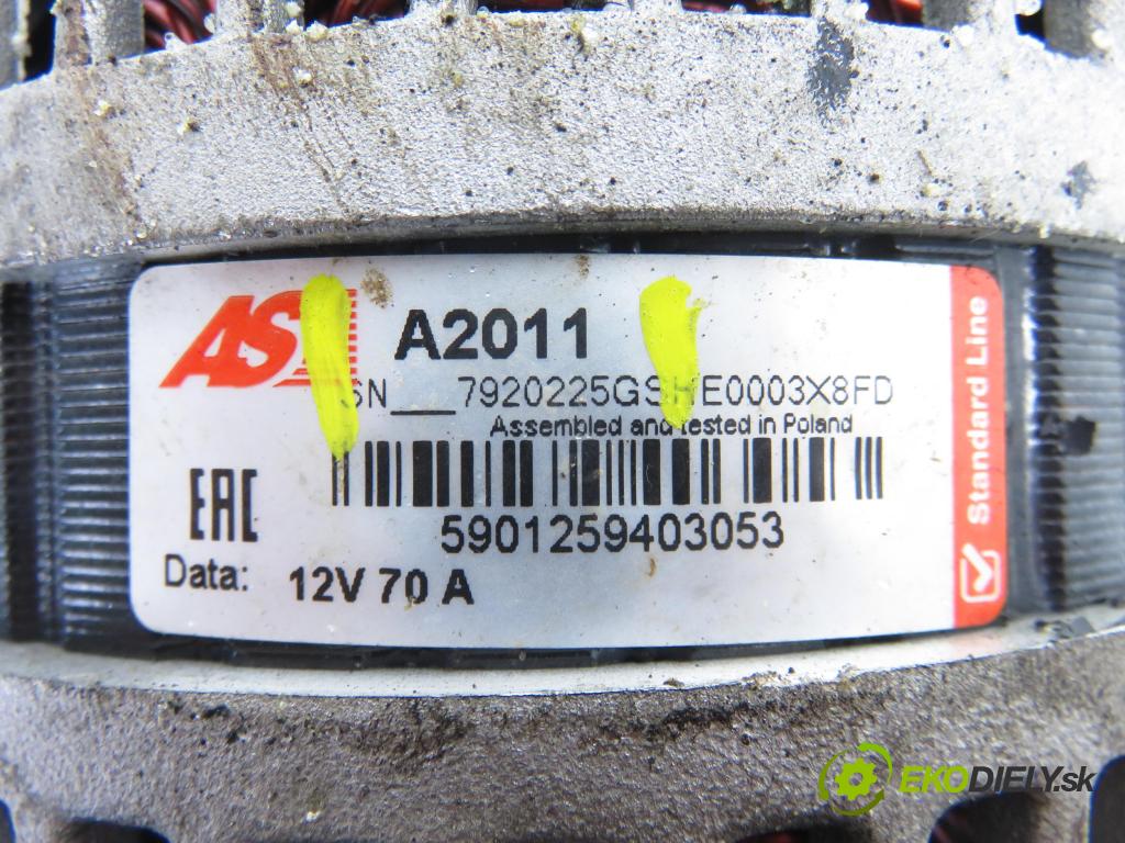 OPEL COMBO C KOMBIVAN 2002 48,00 1.7 DI 16V - Y 17 DTL 1686,00 Alternátor A2011 (Alternátor)