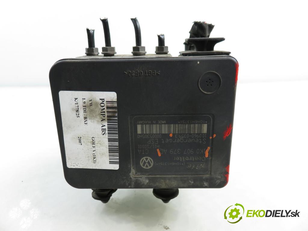 VW GOLF V (1K1) HB 2007 77,00 1.9 TDI - BXE 1896,00 pumpa ABS 1K0907379AC ; 10096003593 (Pumpa ABS)