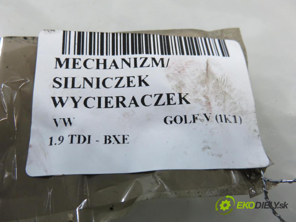 VW GOLF V (1K1) HB 2007 77,00 1.9 TDI - BXE 1896,00 MECHANISMUS/ motorek stěračů 1397220501 ; 1K1955119E ; 1K1955023G