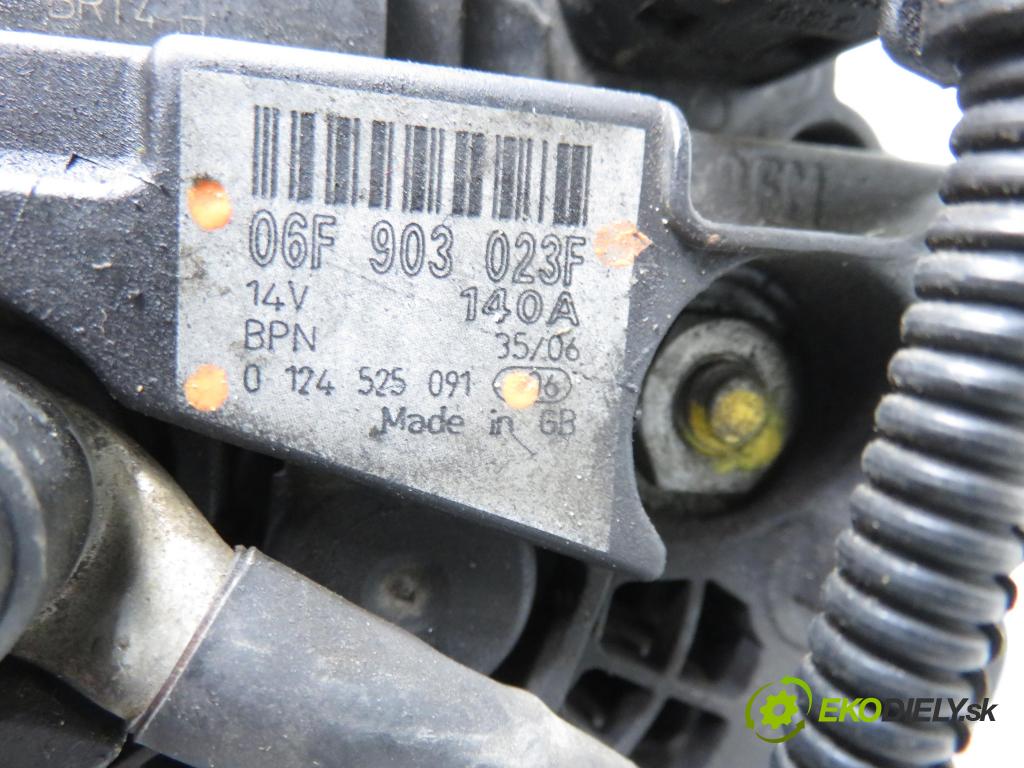 VW GOLF V (1K1) HB 2007 77,00 1.9 TDI - BXE 1896,00 Alternátor 06F903023F ; 0124525091 (Alternátor)