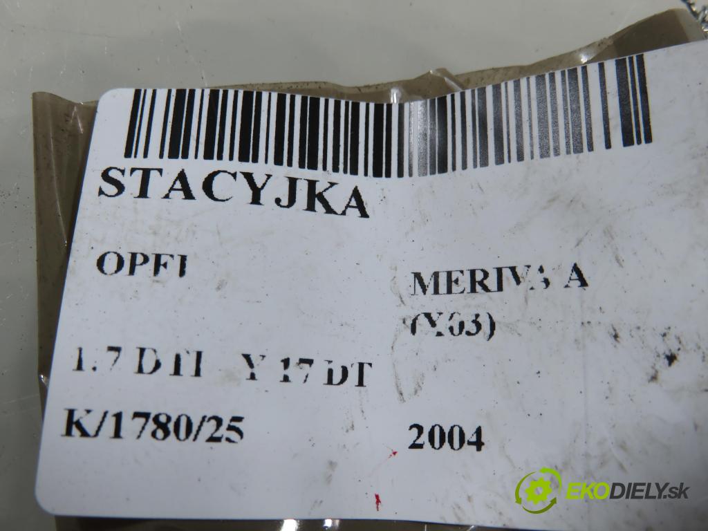 OPEL MERIVA A nadwozie wielkoprzestrzenne (MPV) (X03) MINIVAN 2004 55,00 1.7 DTI 75 - Y 17 DT 1686,00 spinačka 24445098 ; 5WK4763 (Spínacia skrinka)