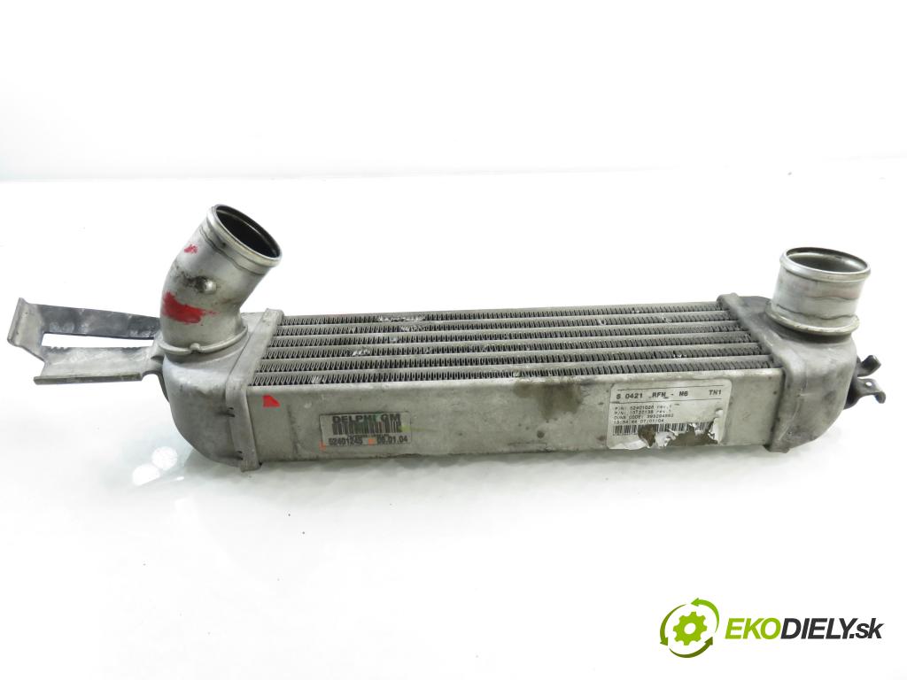 OPEL MERIVA A nadwozie wielkoprzestrzenne (MPV) (X03) MINIVAN 2004 55,00 1.7 DTI 75 - Y 17 DT 1686,00 chladič intercooler 52401245