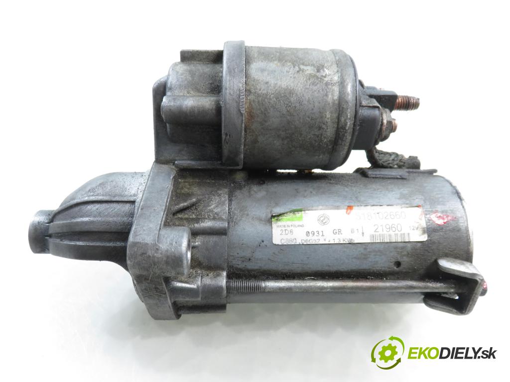 FIAT PANDA (169_) HB 2008 51,00 1.3 D Multijet 4x4 - 188 A8.000 1248,00 Štartér 518102660 (Štartér)