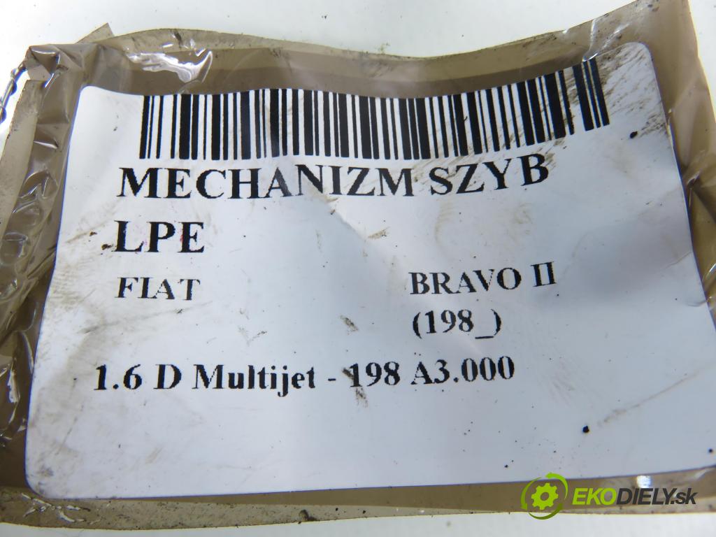 FIAT BRAVO II (198_) HB 2006 77,00 1.6 D Multijet - 198 A3.000 1598,00 mechanismus oken 72005003