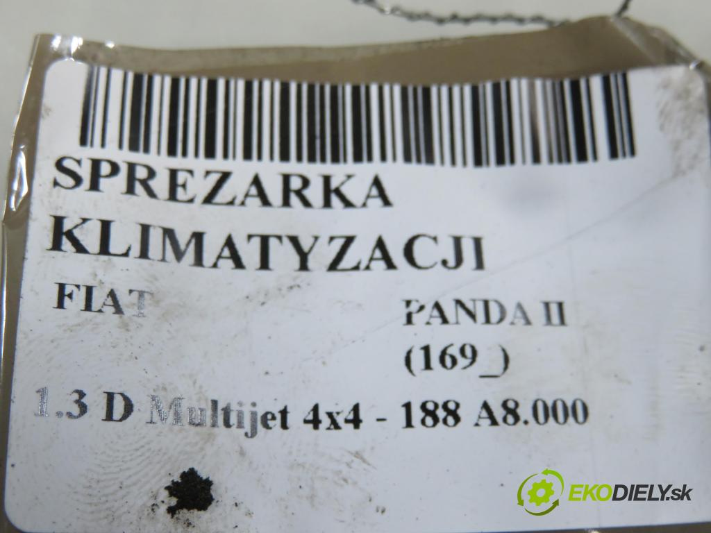 FIAT PANDA (169_) HB 2008 51,00 1.3 D Multijet 4x4 - 188 A8.000 1248,00 KOMPRESOR: klimatizace  (Kompresor klimatizace)