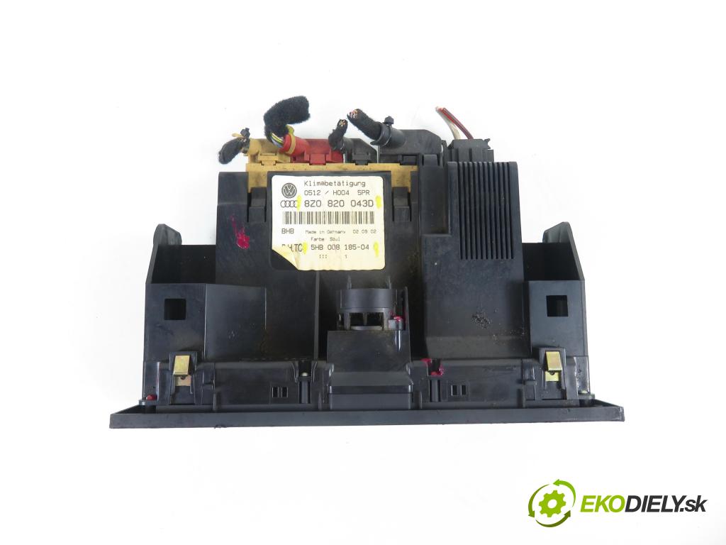 AUDI A2 (8Z0) HB 2002 55,00 1.4 TDI - AMF 1422,00 Panel kúrenia KLIMATRONIK 8Z0820043D ; 5HB00818504