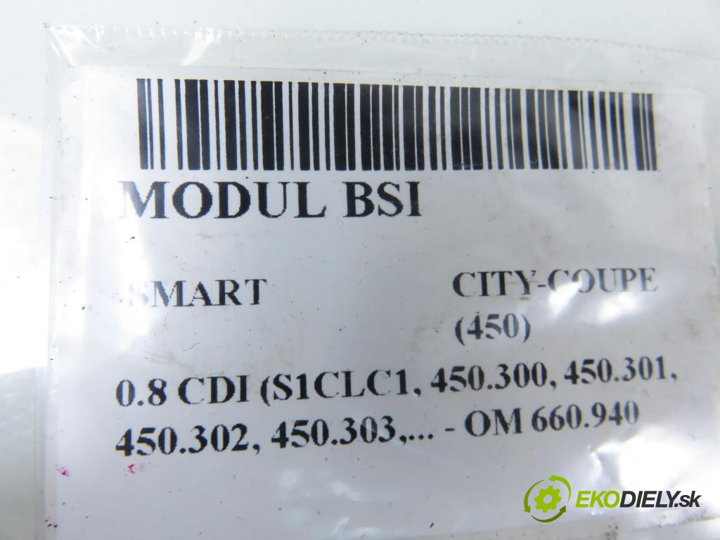 SMART CITY-COUPE (450) HB 2001 30,00 0.8 CDI R3 41 - OM 660.940 799,00 MODUL BSI 0001683V001