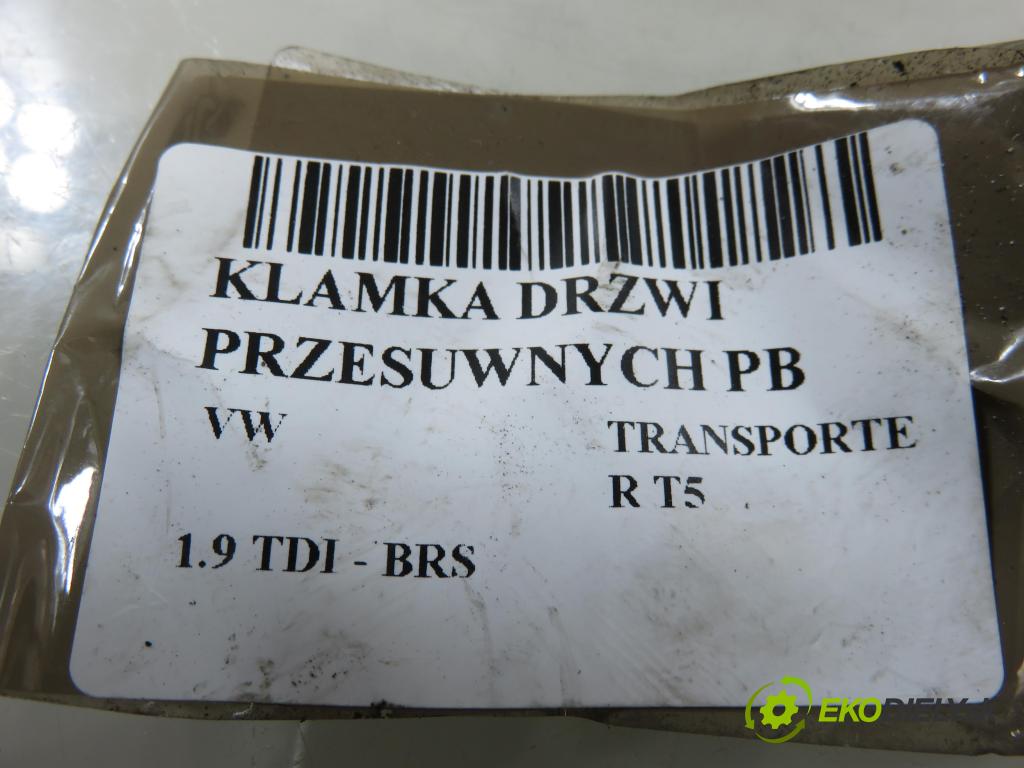 VW TRANSPORTER V Skrzynia (7HA, 7HH, 7EA, 7EH) FURGON 2008 75,00 1.9 TDI - BRS 1896,00 klika dveře posúvne PB 7H0843352E