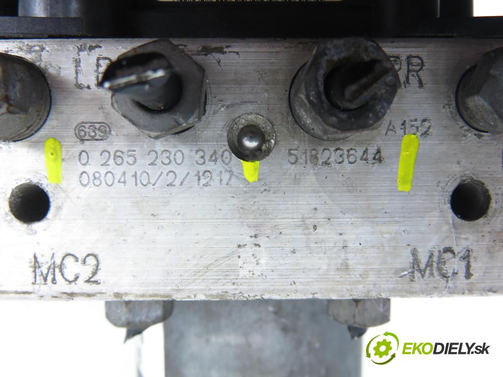 FIAT BRAVO II (198_) HB 2006 77,00 1.6 D Multijet - 198 A3.000 1598,00 Pumpa ABS 0265951052 ; 0265230340 ; 51823644 (Pumpa ABS)