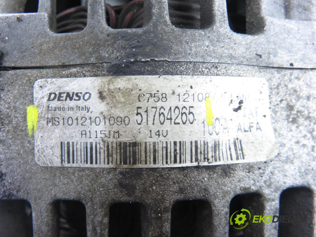 FIAT BRAVO II (198_) HB 2006 77,00 1.6 D Multijet - 198 A3.000 1598,00 Alternátor 51764265 ; MS1012101090 (Alternátor)