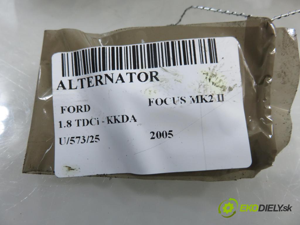 FORD FOCUS II (DA_, HCP) HB 2005 85,00 1.8 TDCi 115 - KKDA 1753,00 Alternátor 4M5T10300KB ; 1042103630 (Alternátor)