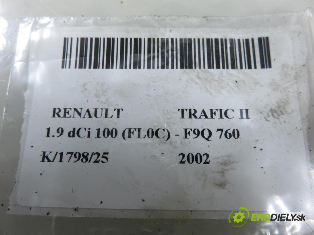 RENAULT TRAFIC II Skrzynia (FL) FURGON 2002 74,00 1.9 dCi 100 - F9Q 760 1870,00 PŘÍSPĚVEK svetla pravý ZADNÍ: 25467008