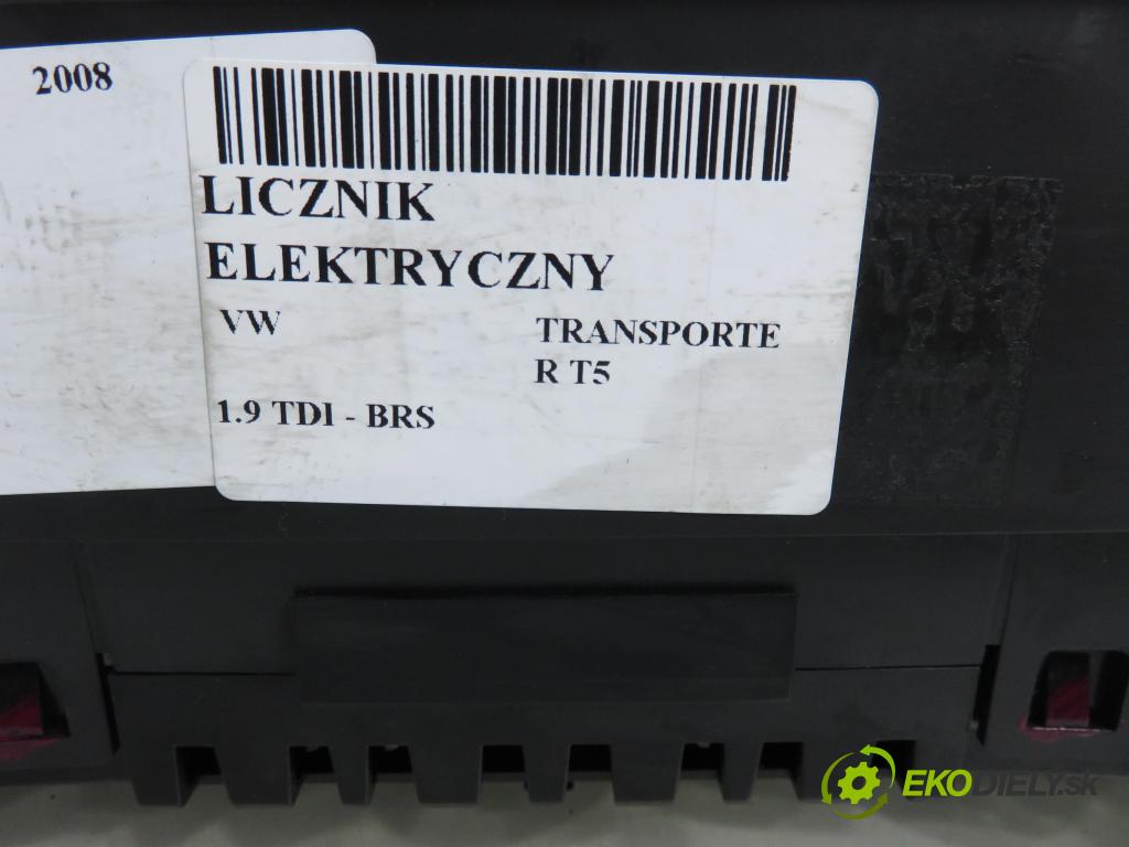 VW TRANSPORTER V Skrzynia (7HA, 7HH, 7EA, 7EH) FURGON 2008 75,00 1.9 TDI - BRS 1896,00 prístrojovka elektrický 7H0920851R