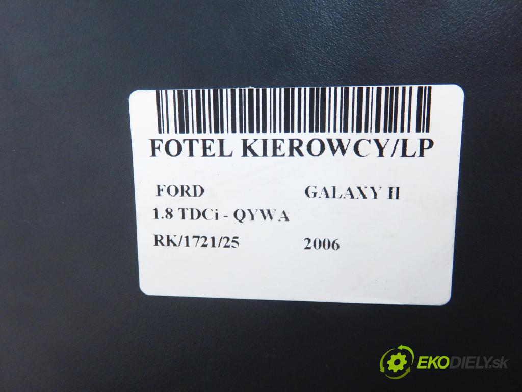 FORD GALAXY (WA6) MINIVAN 2006 92,00 1.8 TDCi - QYWA 1753,00 Sedadlo šoféri