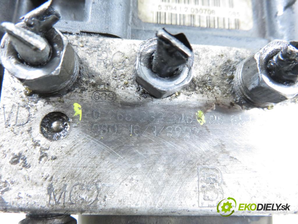 PEUGEOT PARTNER Skrzynia (5_, G_) KOMBIVAN 2008 55,00 1.6 HDi 75 - 9HW (DV6BTED4) 1560,00 Pumpa ABS 0265800738 ; 0265232116 (Pumpa ABS)