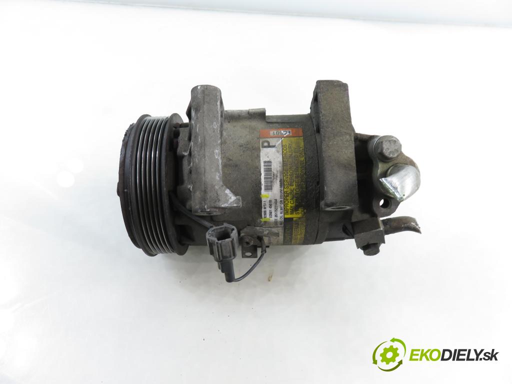 NISSAN ALMERA II Hatchback (N16) HB 2005 72,00 1.5 - QG15DE 1498,00 KOMPRESOR: klimatizácie 926009F511 (Kompresor klimatizácie)