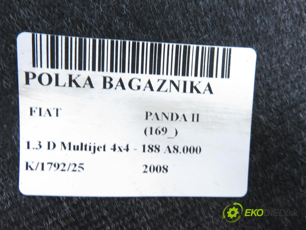 FIAT PANDA (169_) HB 2008 51,00 1.3 D Multijet 4x4 - 188 A8.000 1248,00 POLKA: kufr 