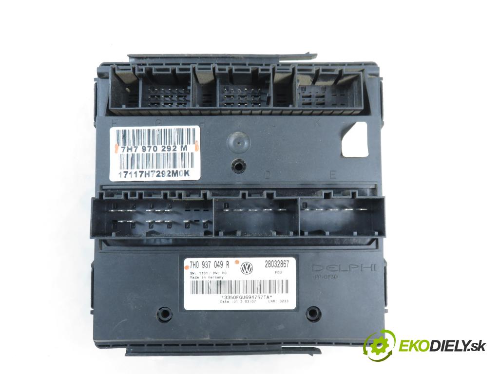 VW TRANSPORTER V Skrzynia (7HA, 7HH, 7EA, 7EH) FURGON 2008 75,00 1.9 TDI - BRS 1896,00 MODUL komfortu 7H0937049R ; 7H7970292M