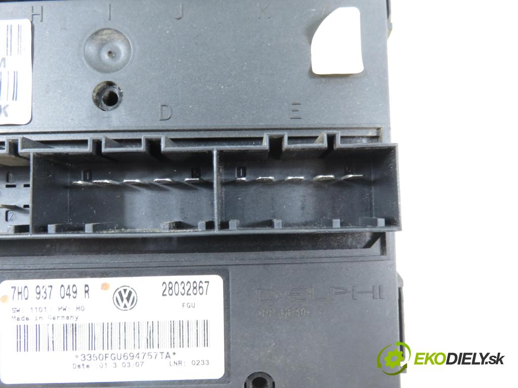 VW TRANSPORTER V Skrzynia (7HA, 7HH, 7EA, 7EH) FURGON 2008 75,00 1.9 TDI - BRS 1896,00 MODUL komfortu 7H0937049R ; 7H7970292M