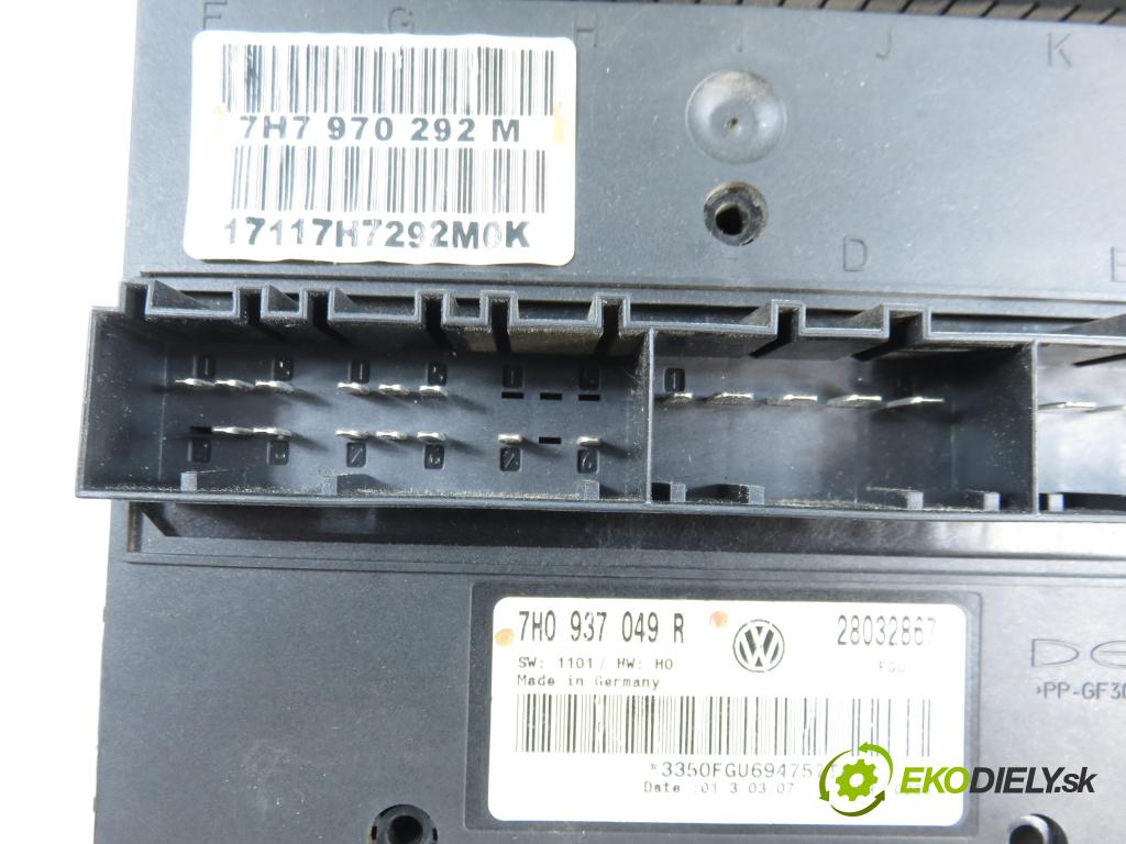VW TRANSPORTER V Skrzynia (7HA, 7HH, 7EA, 7EH) FURGON 2008 75,00 1.9 TDI - BRS 1896,00 MODUL komfortu 7H0937049R ; 7H7970292M