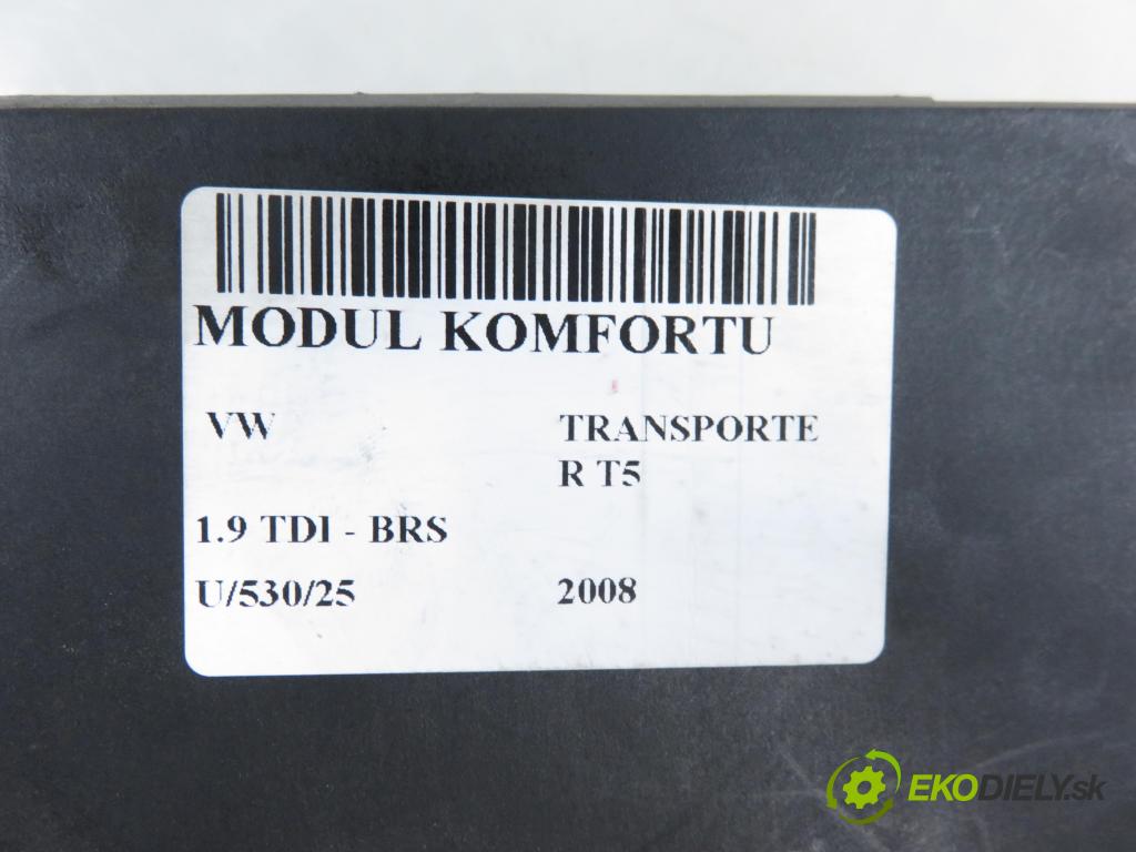 VW TRANSPORTER V Skrzynia (7HA, 7HH, 7EA, 7EH) FURGON 2008 75,00 1.9 TDI - BRS 1896,00 MODUL komfortu 7H0937049R ; 7H7970292M